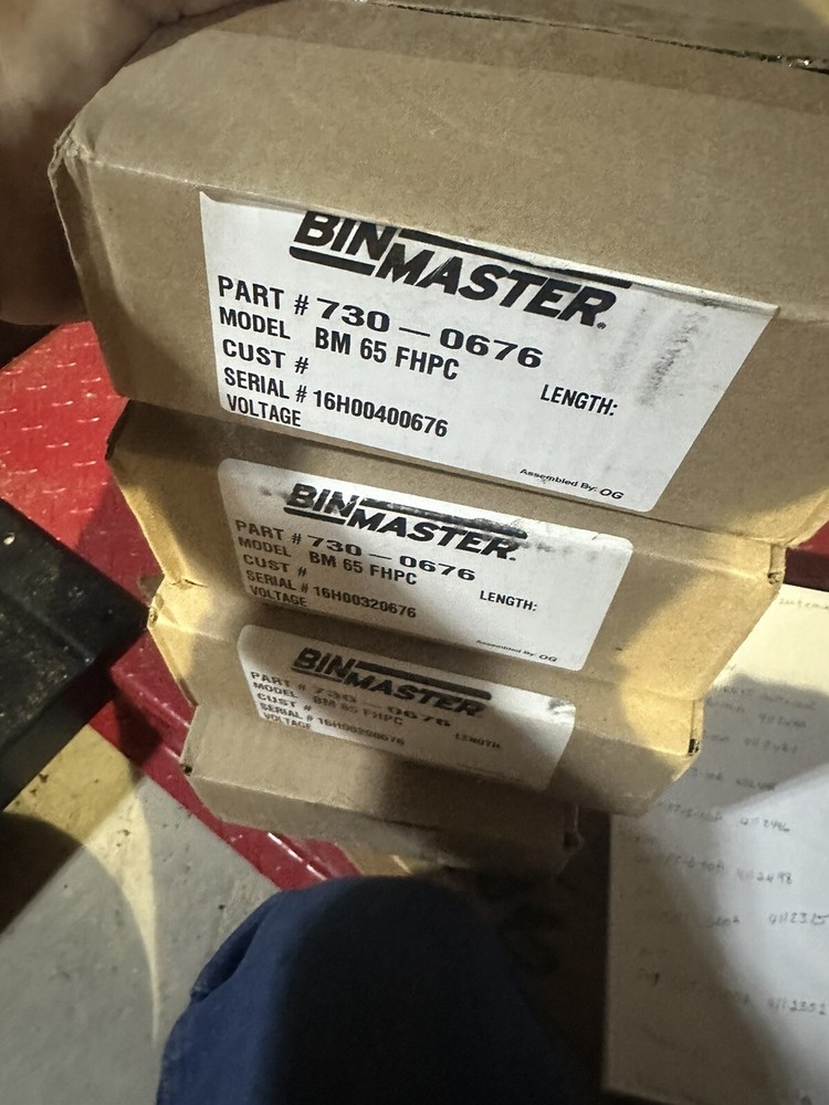 BIN MASTER BM-65-FHPC Diaphragm Switch