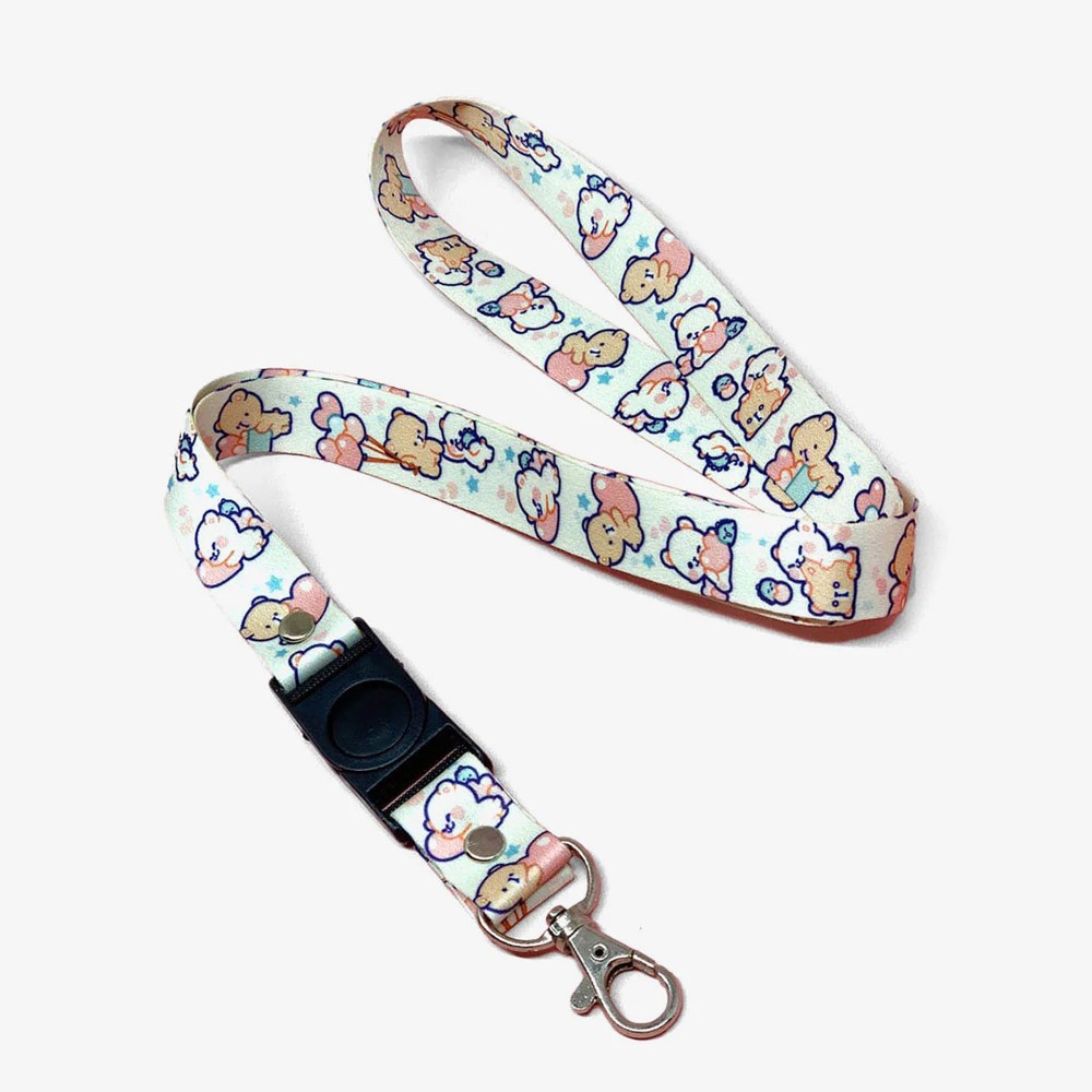Milk Mocha Bear: Hearts Lanyard