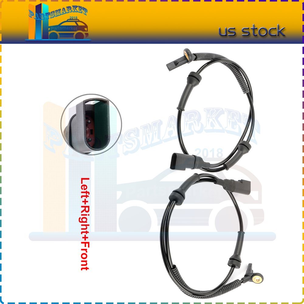 2X ABS Wheel Speed Sensor Front Left Right For Ford Transit Connect 2010-2013
