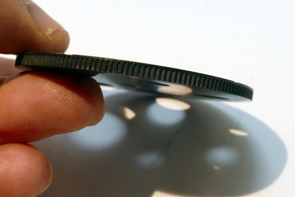 Brass Condenser Piece Microscope part antique disc