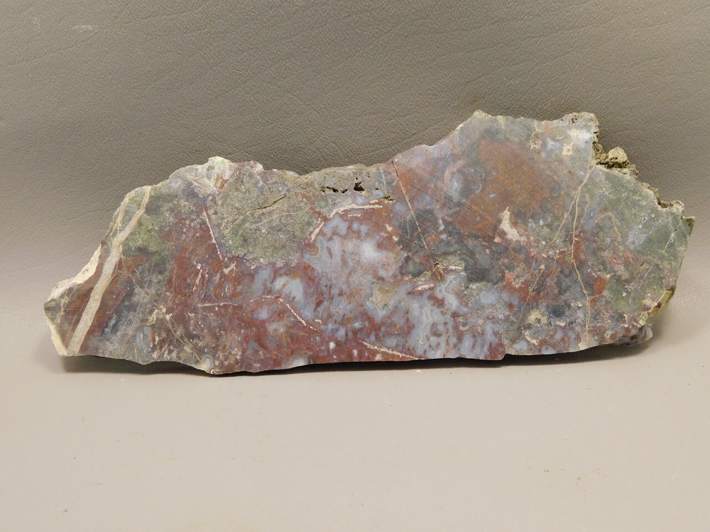 Red Agate Pseudomorph Stone Slab Lapidary Rough Rock #O2