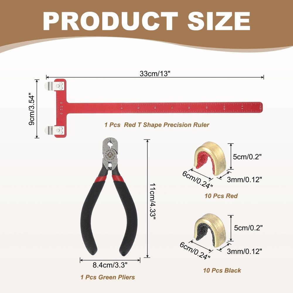 Archery Bow Square 33x9mm for Recurve Compound Bowstrings Kit Archery Red