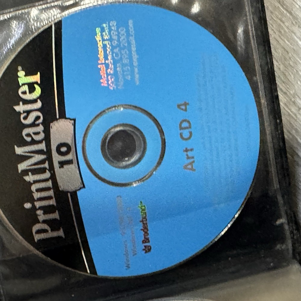 PrintMaster Gold 10 & PrintMaster 7 Deluxe Broderbund Software