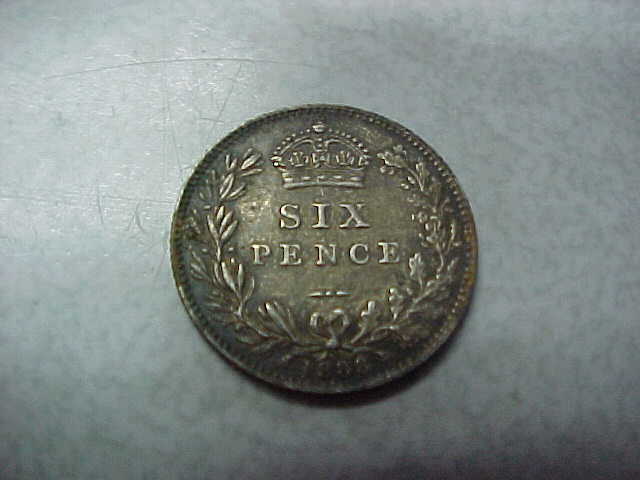 Great Britain 1888 Silver sixpence