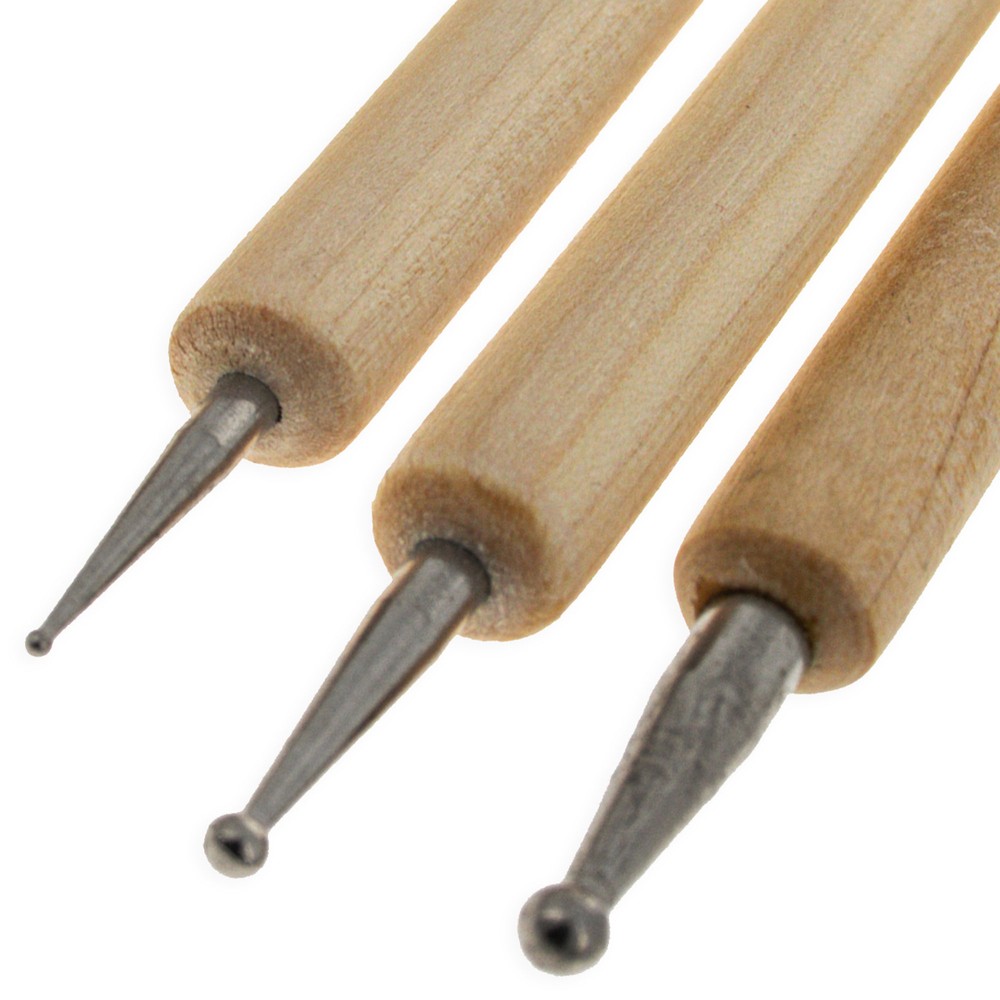 Set of 3 Double Sided Drop Pull Tools for Pysanky Easter Decorating