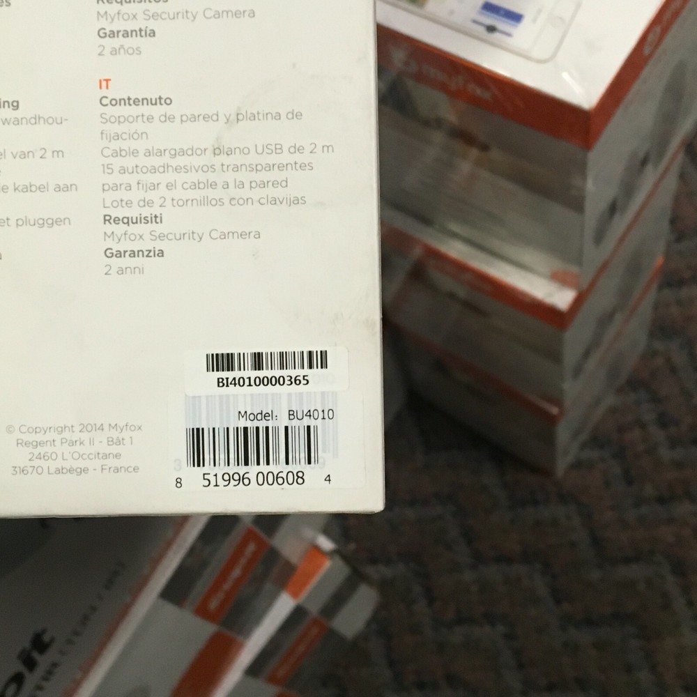 Wall Mount Kit for MyFox Security Camera