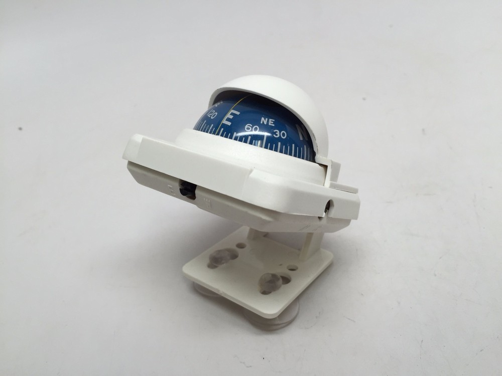 Pactrade Marine White Bracket & Suction Adjustable Built-In Compensation System