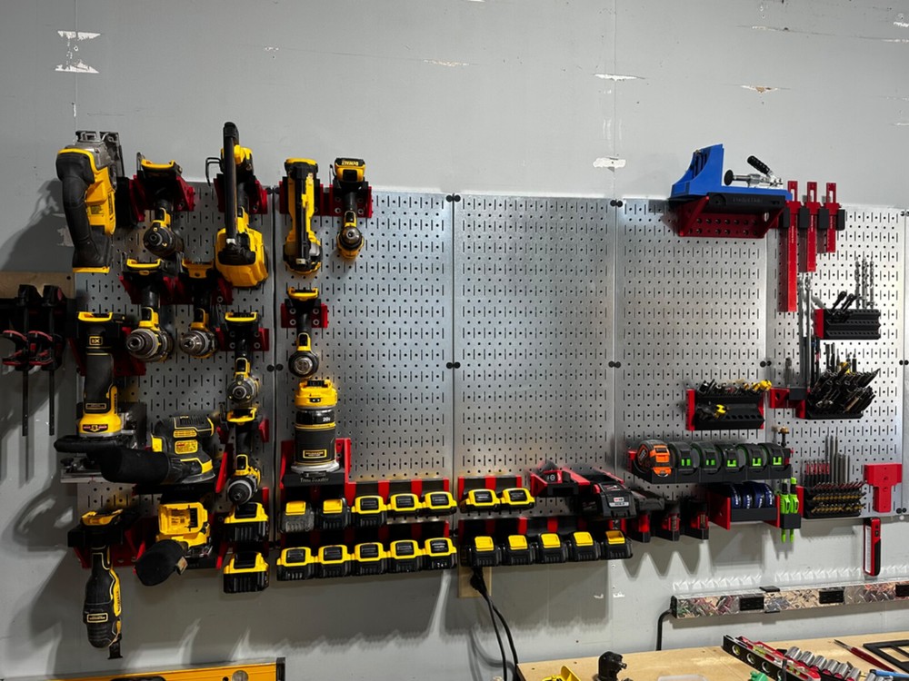 Wall Control Pegboard Accessories Tool Storage Dewalt Milwaukee Makita Tools