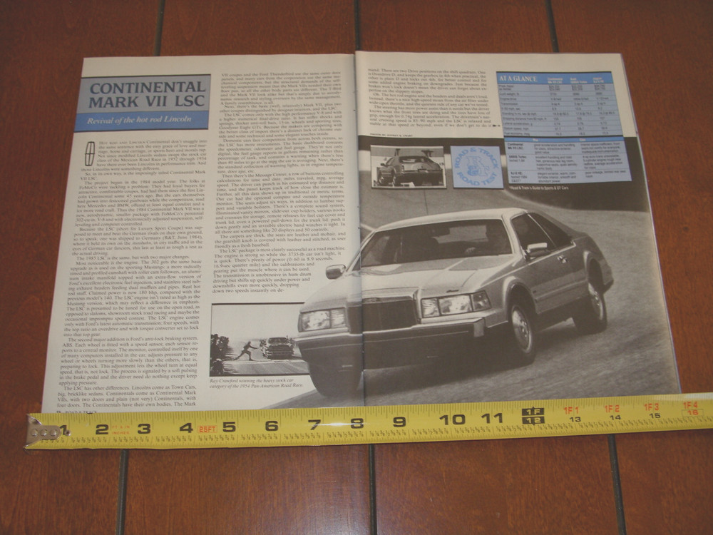 1985 LINCOLN MARK VII LSC ORIGINAL ARTICLE