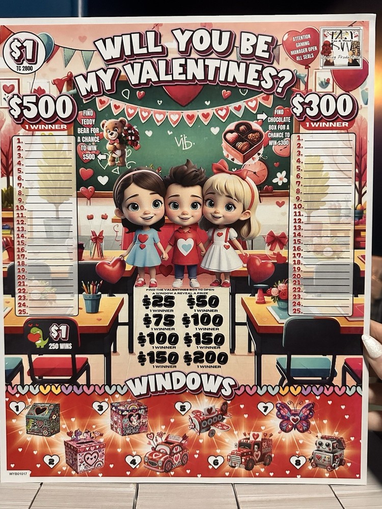 Lucille 2200 Tickets  Single game, pull tabs- Tickets