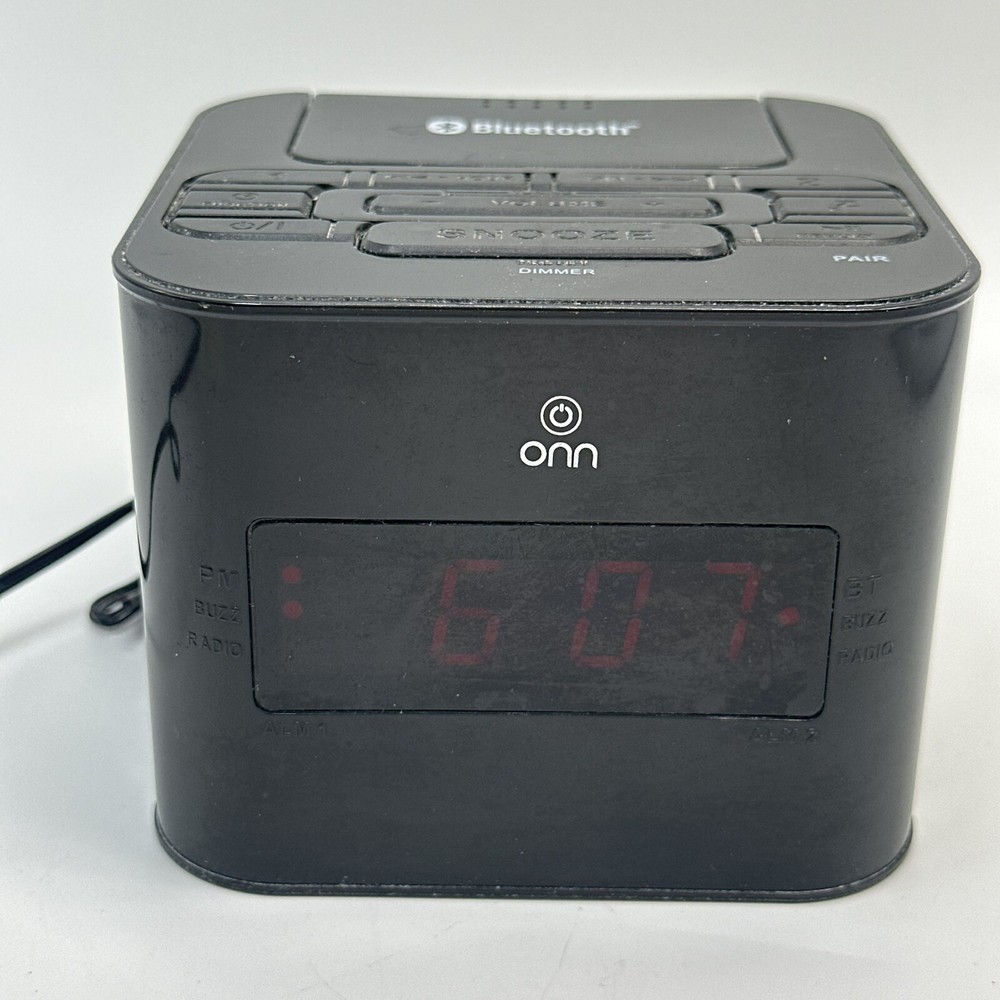onn bluetooth Clock radio