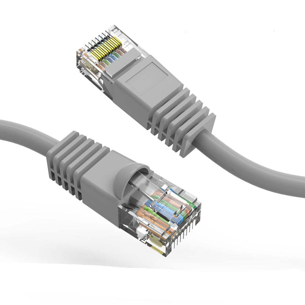3Ft CAT6 UTP Ethernet Network Booted Cable Gray