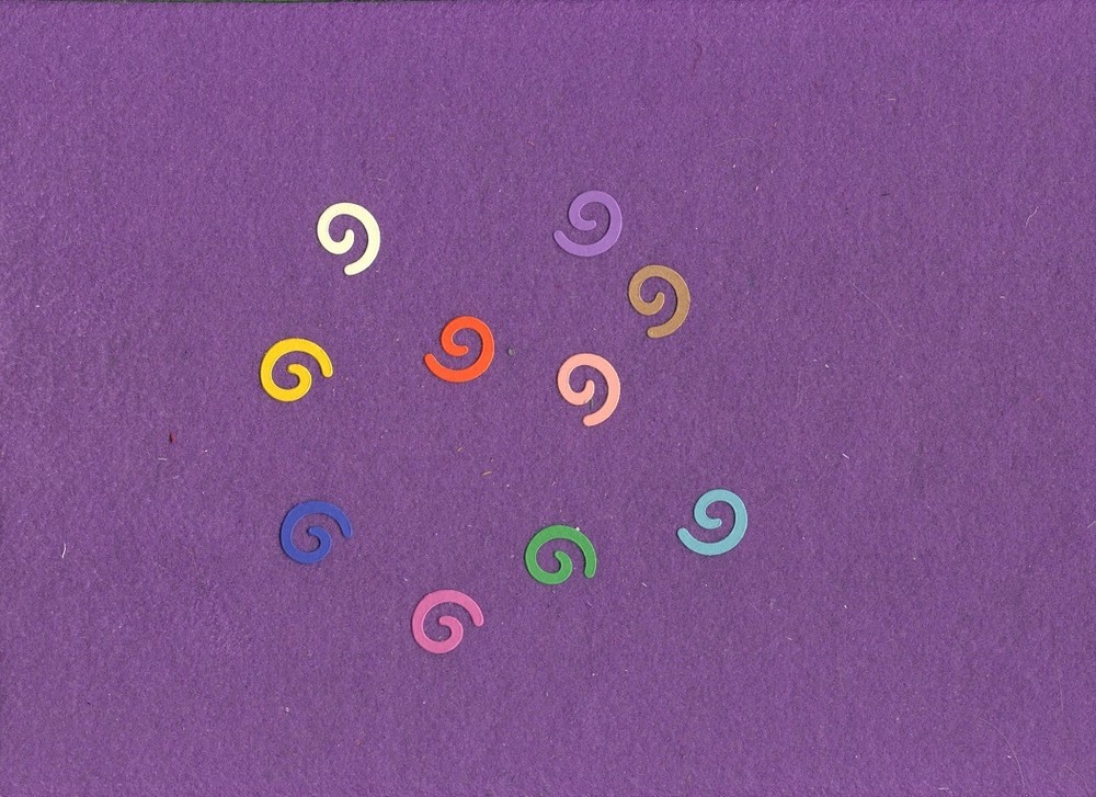 SWIRL small die cuts scrapbook cards