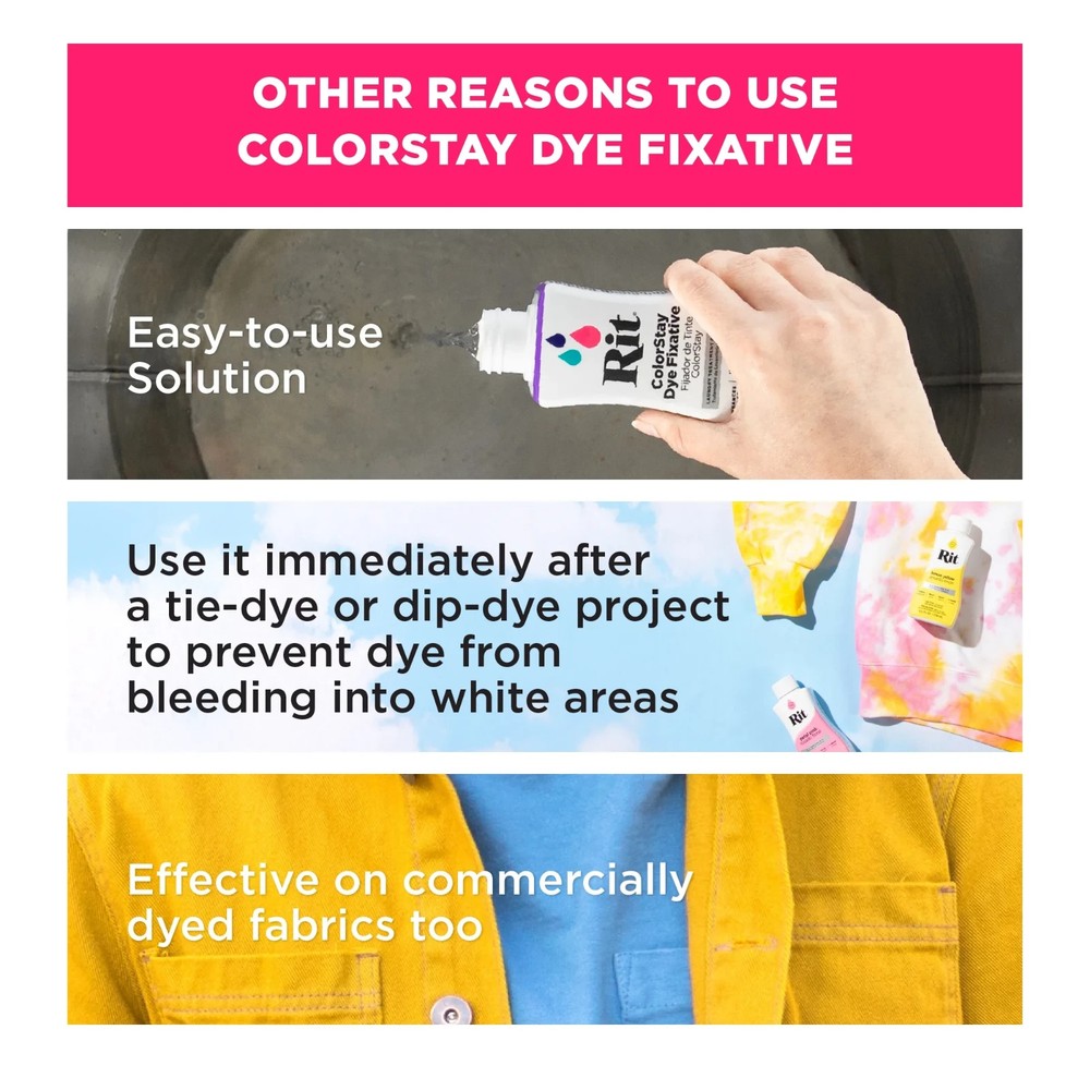 (2-pack) Rit Colorstay Dye Fixative, 8 fl. oz