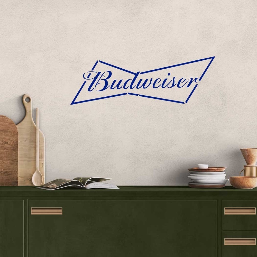 Budweiser Logo Stencil - Bowtie Style Reusable Stencil
