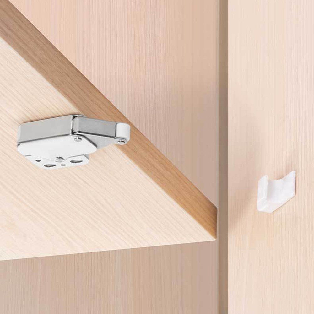 4 Pack Spring Loaded Push Catch Latch for Cabinet Doors For Easy Operation
