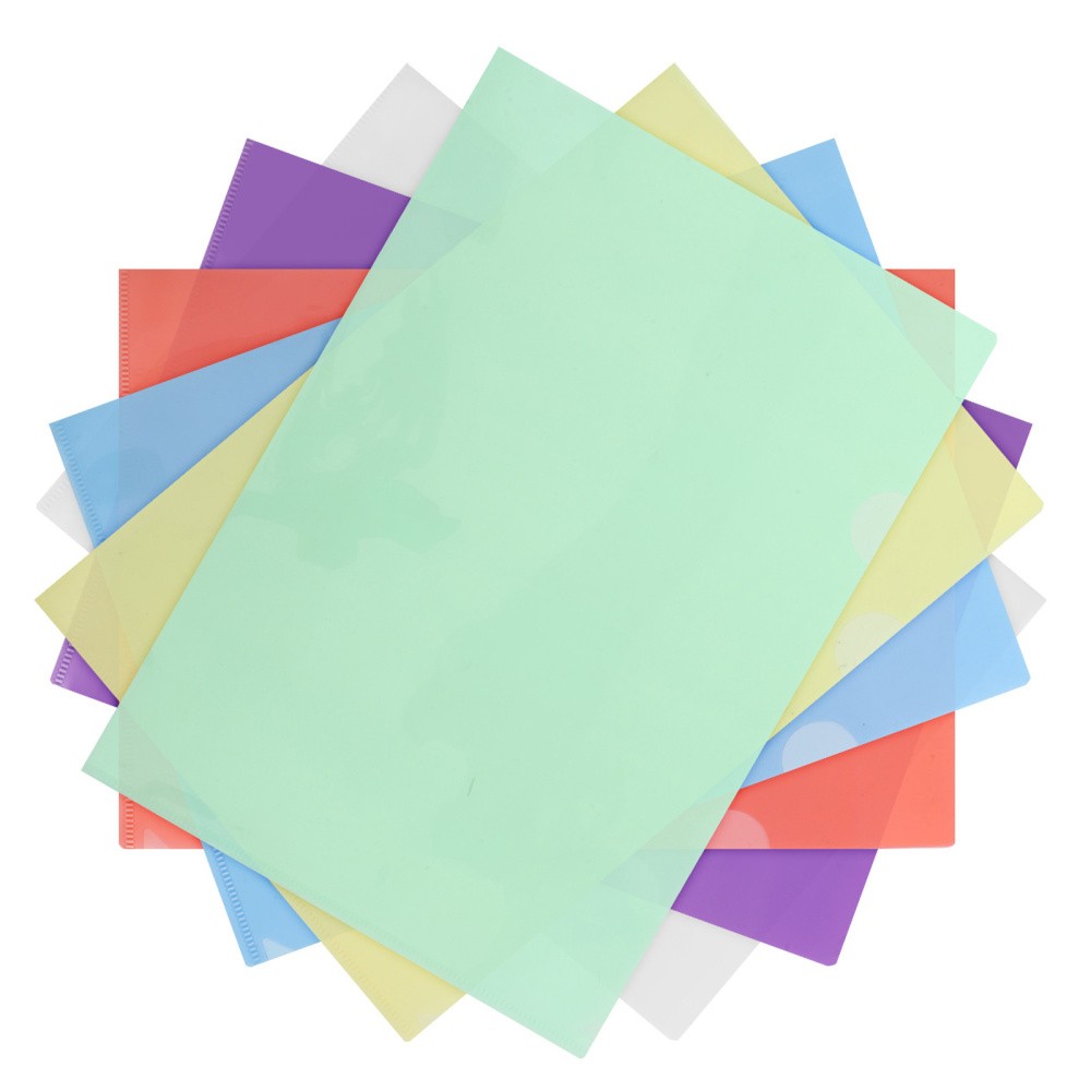 24 Pcs Plastic Document Holder Folder Clear Folders for Documents