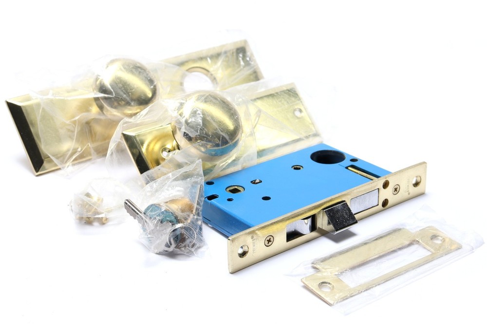 Premier Lock ML01 Brass Mortise Entry Left Hand Lock Set