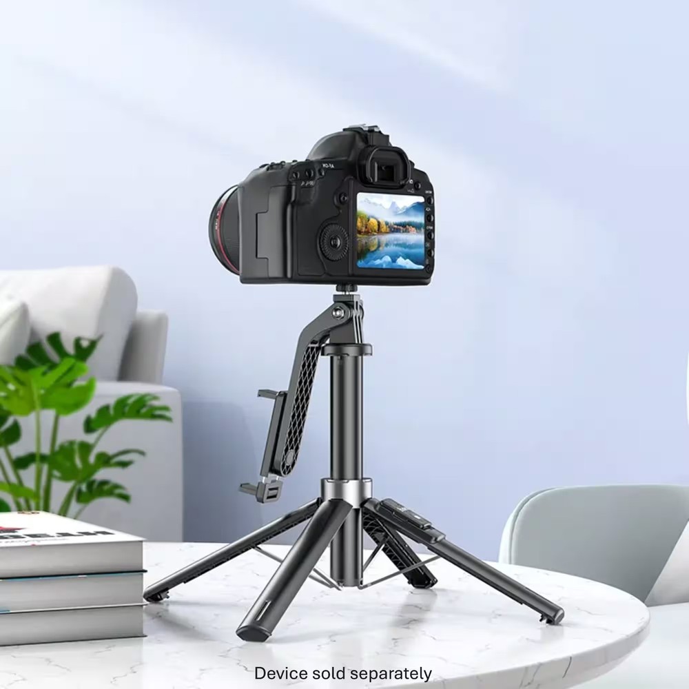 HOCO - 54" Expandable Selfie Stick and Tripod for Content Creators - Black