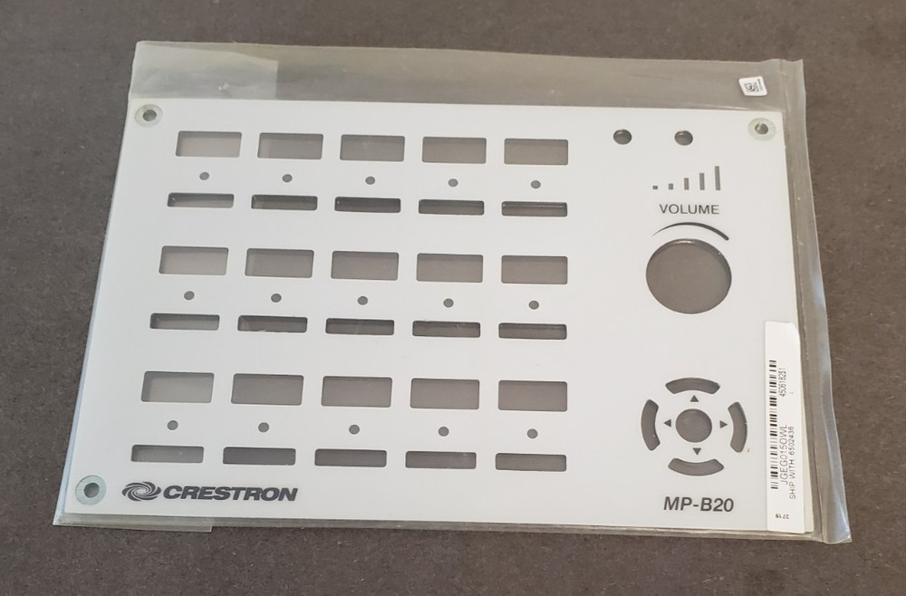 Crestron MP-B20-W Media Presentation Button Panel B20 White