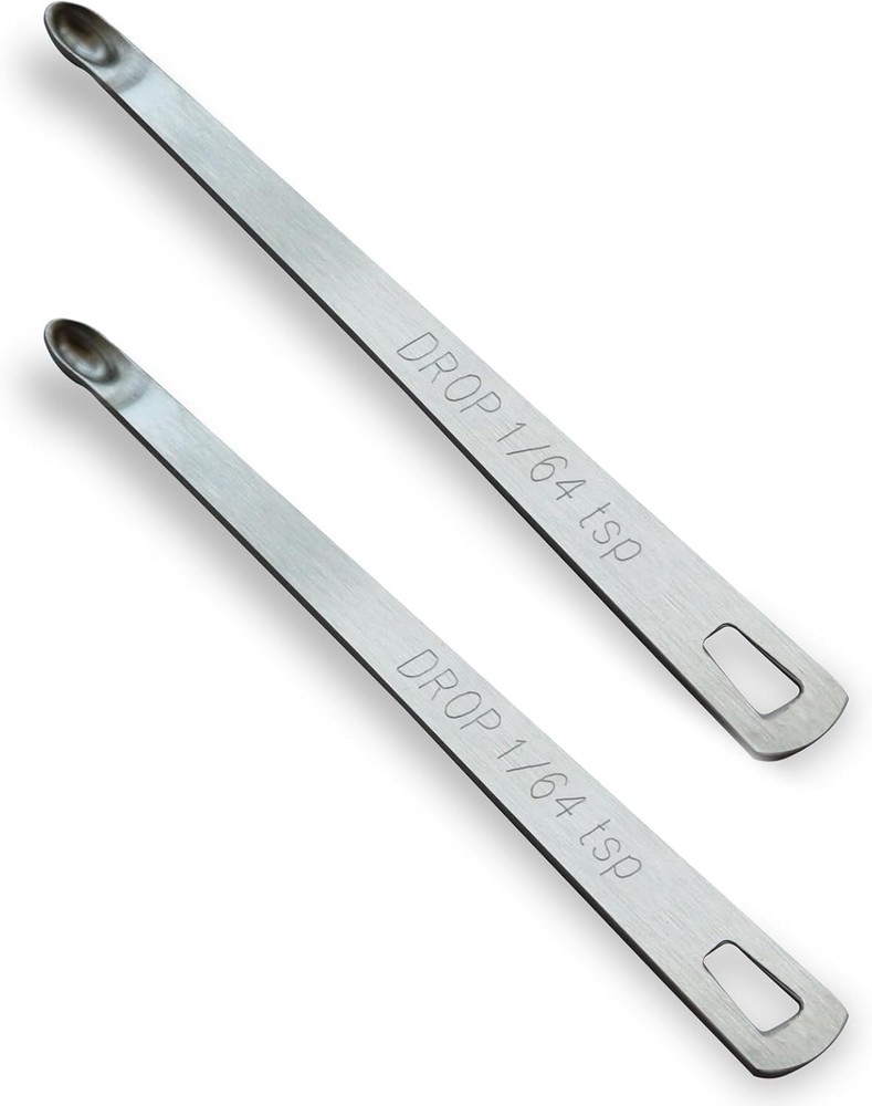2PCS 1/64 Teaspoon(1/64tsp, 0.08ml, Drop) Single Tiny Measuring Spoon, Small