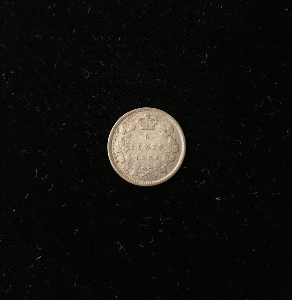 1894 Canada 5 Cents