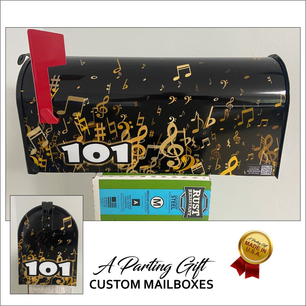 Musicians Custom Mailbox - Handmade Gift For Dad - Personalized gift for her