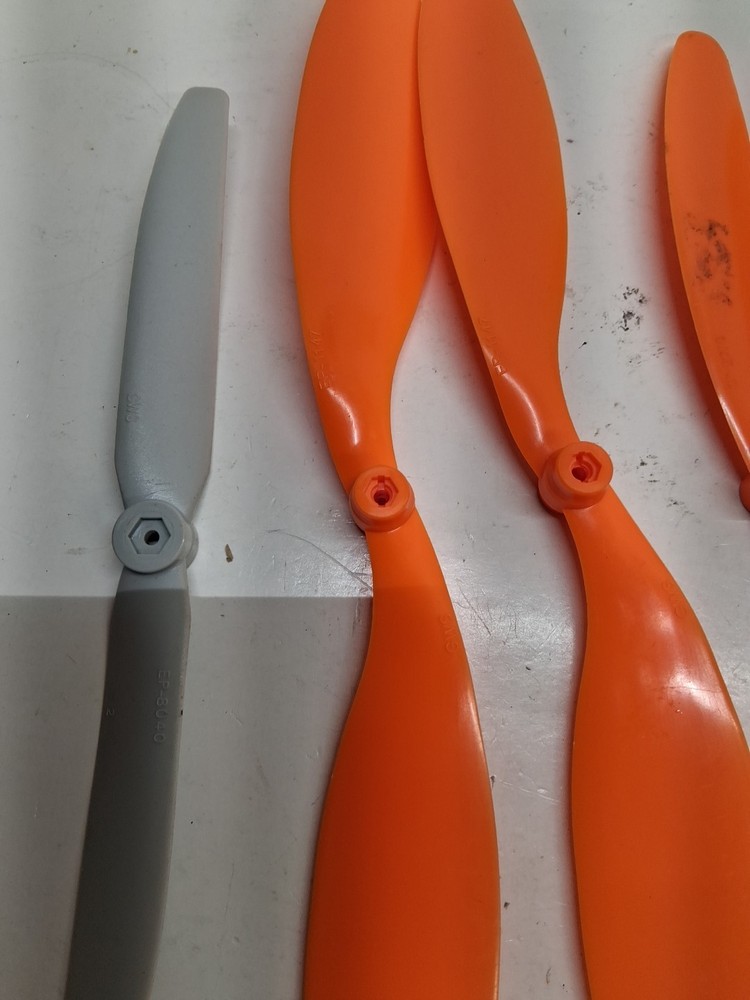 8- Various Size GWS Propellers With 3 Motor Mounts