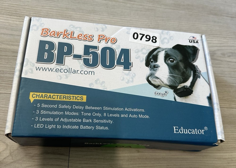 E-collar Technologies BP-504 Barkless Pro Anti Bark Collar with Clicker Sealed