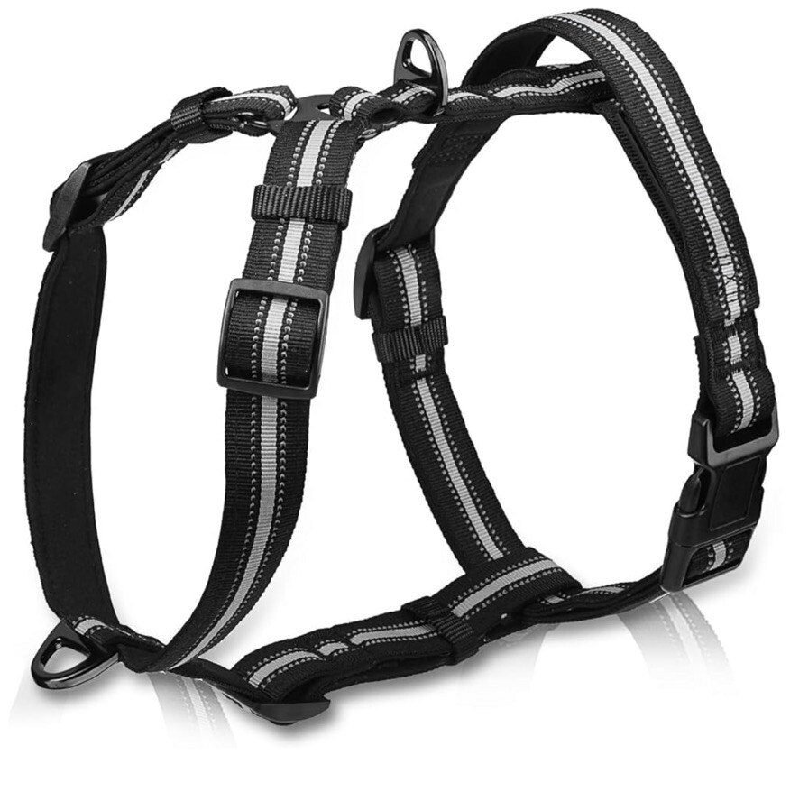 Pupteck No Pull Dog Harness Polyester Grey Small