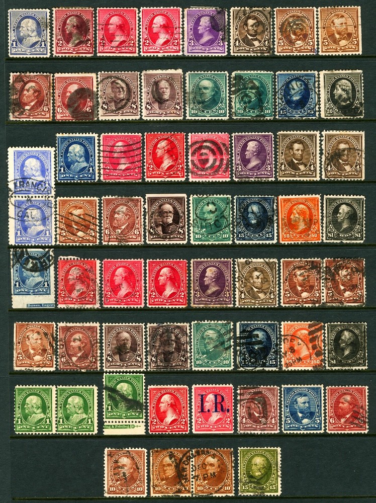 #219 / #284 1890-1898 Small Banknote Issues with & without Triangle Mostly Used
