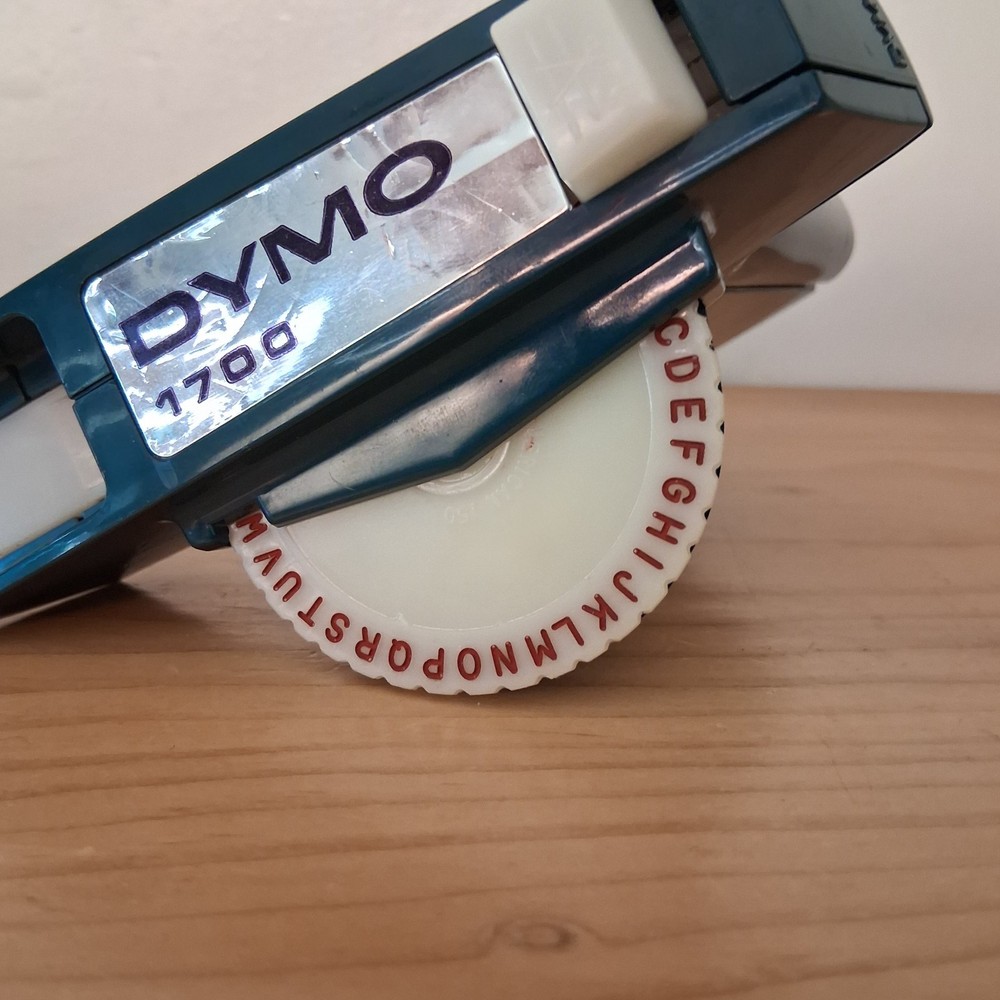 Vintage Dymo 1700 Label Maker Blue