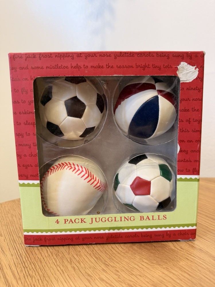 4-Pack Juggling Balls Set for Beginners.