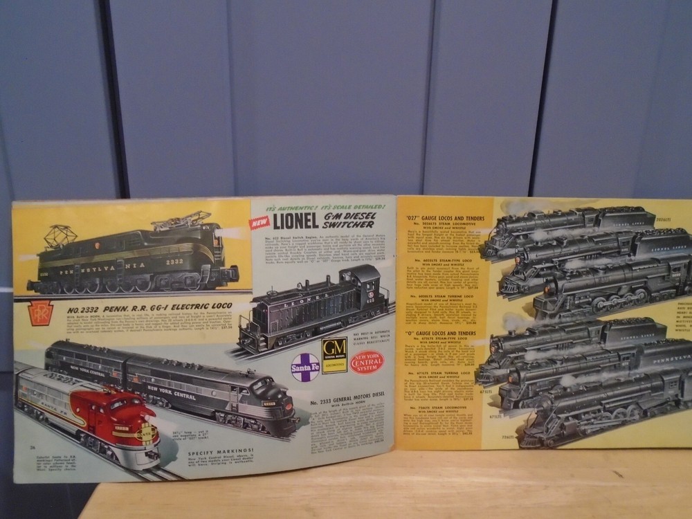 ORIGINAL LIONEL 1949 CATALOG MISSING PAGES 3+4 + FRONT AND REAR COVERS
