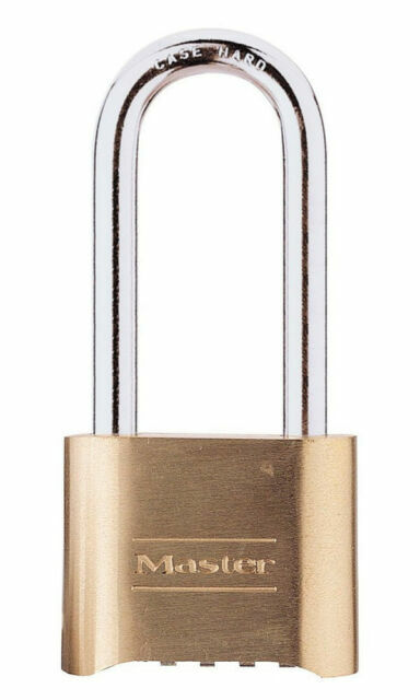 MASTER LOCK 175DLH RESETTABLE COMBINATION LONG SHACKLE PADLOCK (11c)