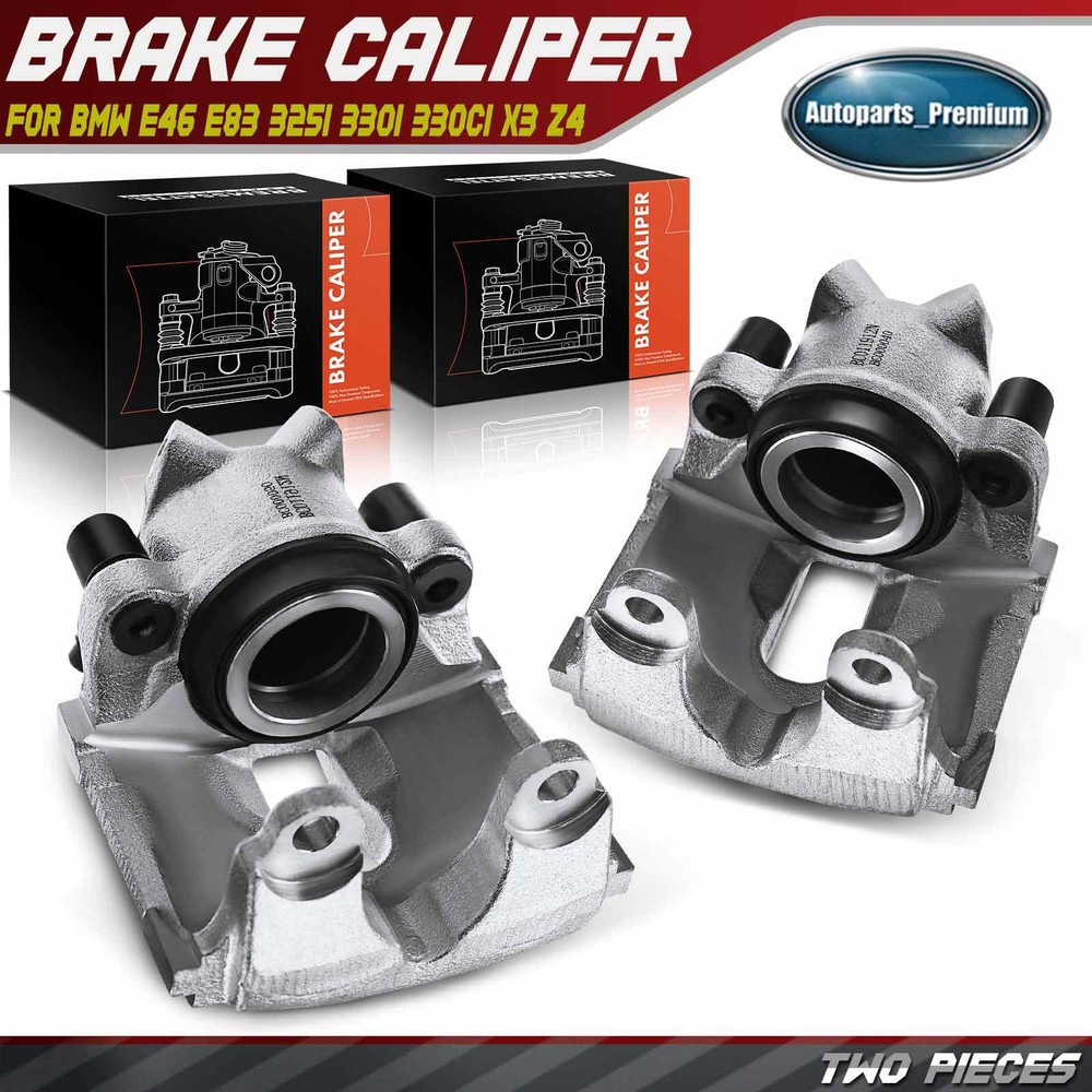Pair Front Left & Right Brake Caliper for BMW E46 330xi 330i 330Ci E83 X3 E85 Z4