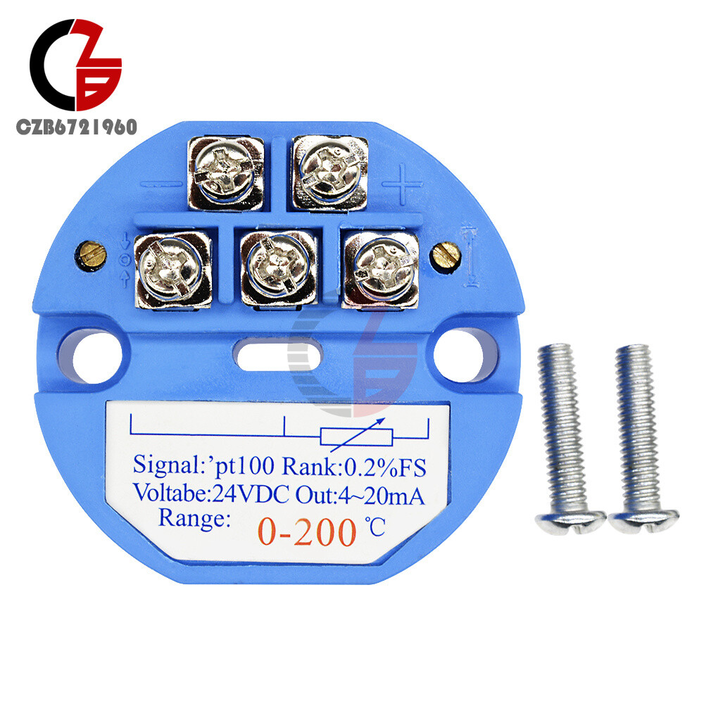 PT100 0~100°C 200°C 250°C RTD SBW Temperature Sensor Transmitter Module 4-20MA