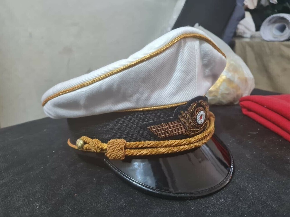 WW2 GERMAN LUFTWAFFE "GENERAL CRUSHER CAP (SUPERB AGED REPLICA) FULL SET!