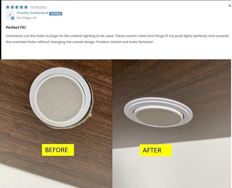 Plastic Ceiling Trim Ring "Goof Ring"