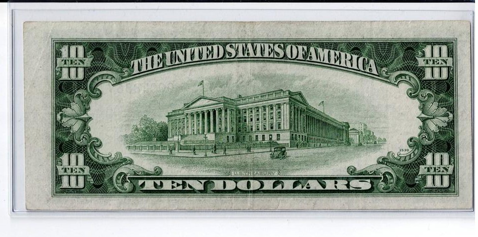 1953 $10 SILVER CERTIFICATE STAR NOTE VERY HIGH GRADE