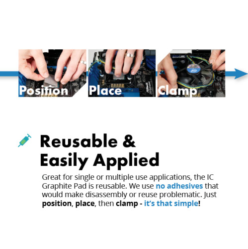 Innovation Cooling Graphite Thermal Pad 40MM *40mm
