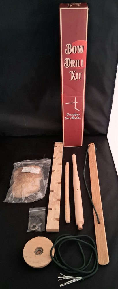 Bushcraft Fire Starter Kit Special Bow Drill - Complete Kit Never Used