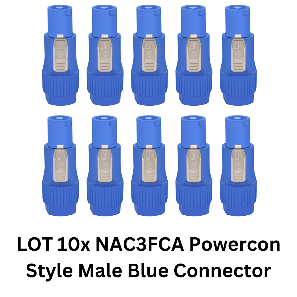 10 Pack Bundle NAC3FCA Neutrik Style PowerCON Cable Connector Replacement
