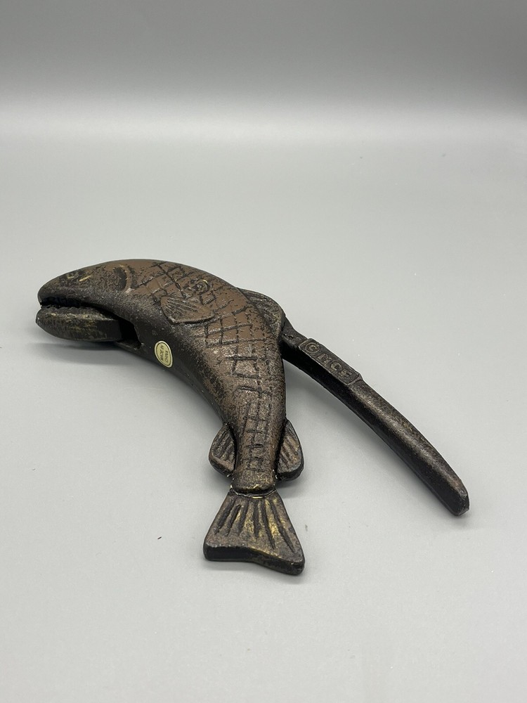 Vintage MCF Salmon / Fish Cast Iron Nut Cracker.