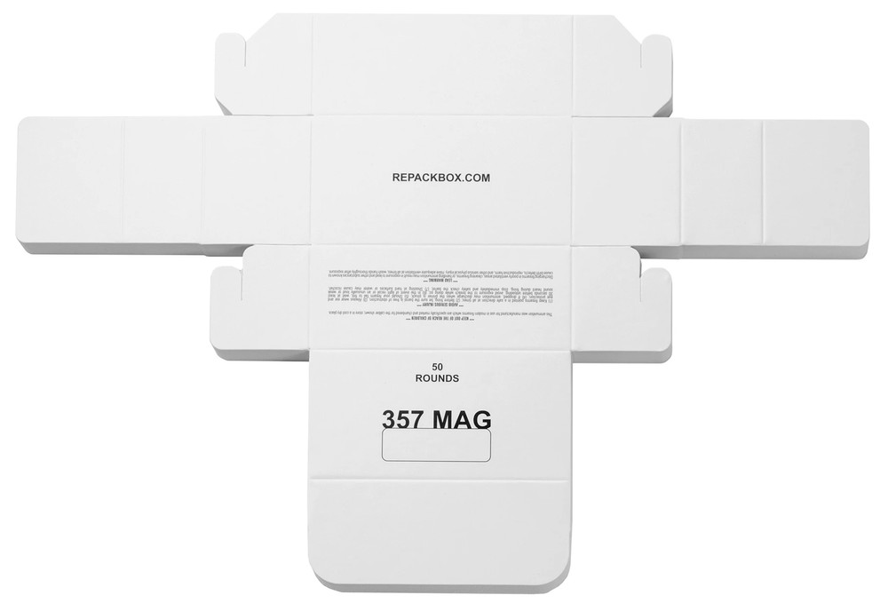 357 MAGNUM - REPACKBOX® 3 SAMPLE BOXES - Military Cardboard Ammo Box