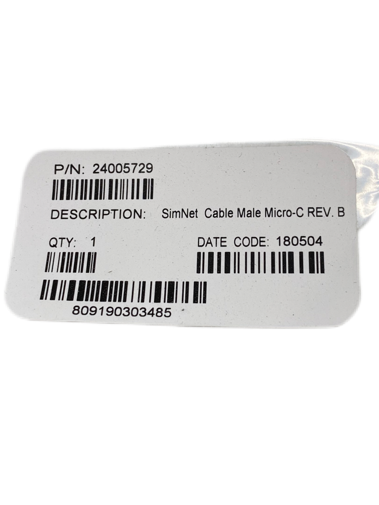 Simnet Male Cable Micro-C Adapter Cable Part# 24005729