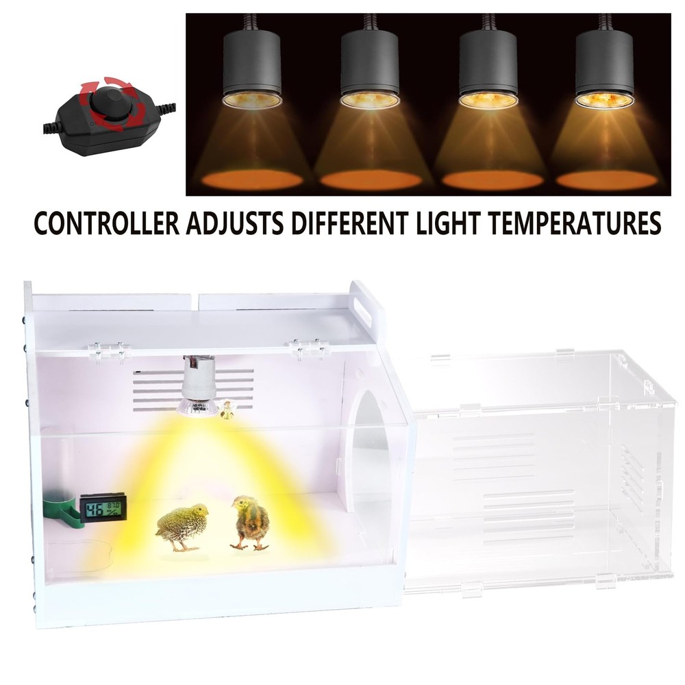 Iarge-Scale Chick brooder Box Quail Cage Egg Incubator Chick Starter Kit Chicken