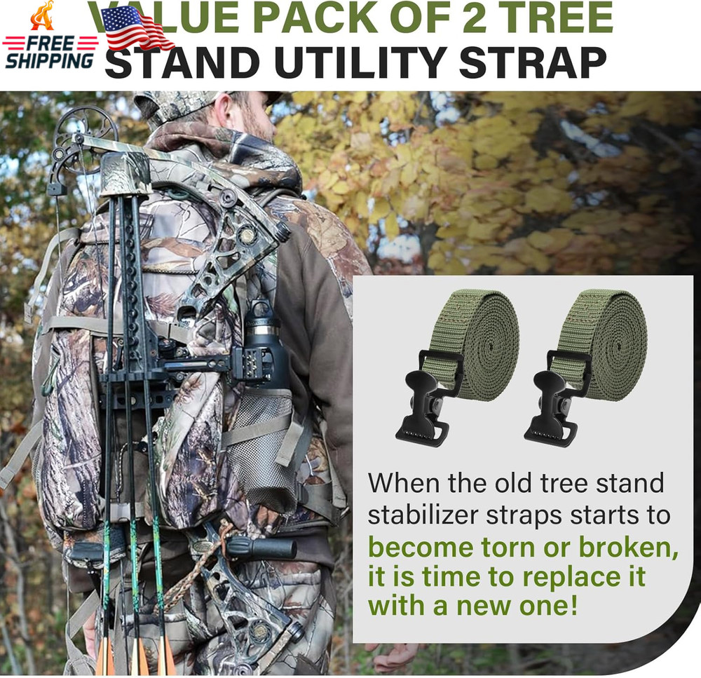 Tree Stand Utility Straps for Summit Viper Climber, Hang on Treestand Stabilizer