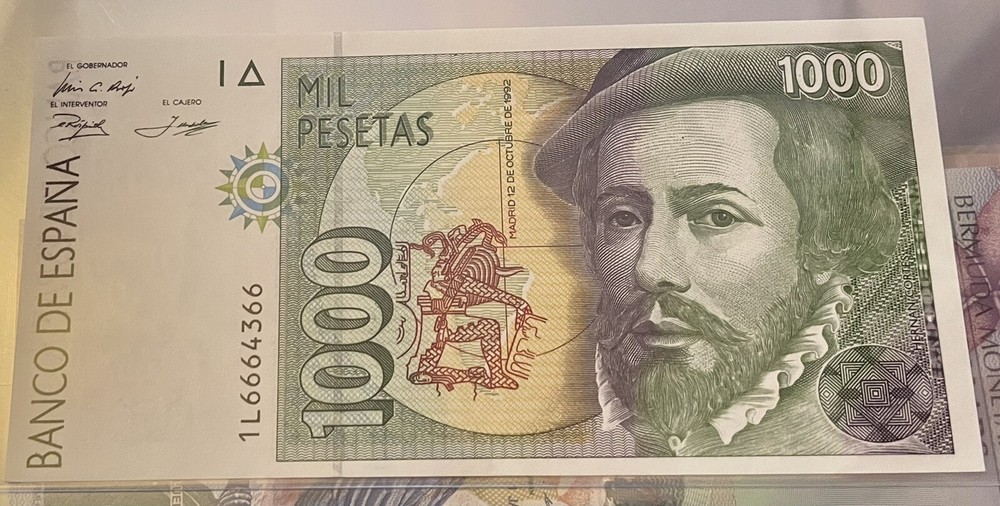Spain Banknote 1000 Pesetas 1992 UNC