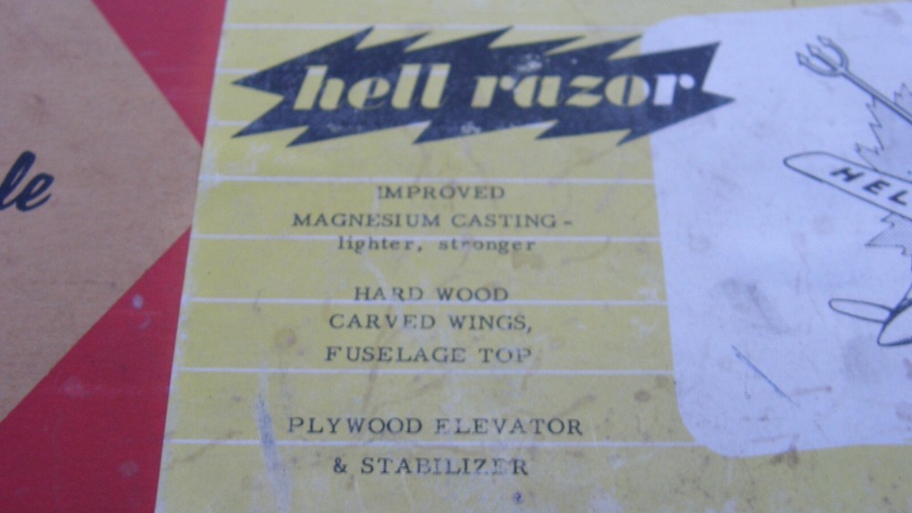 Consolidated Hell Razor Gas/Nitro Model Airplane Empty Box w/ Instruction Sheet